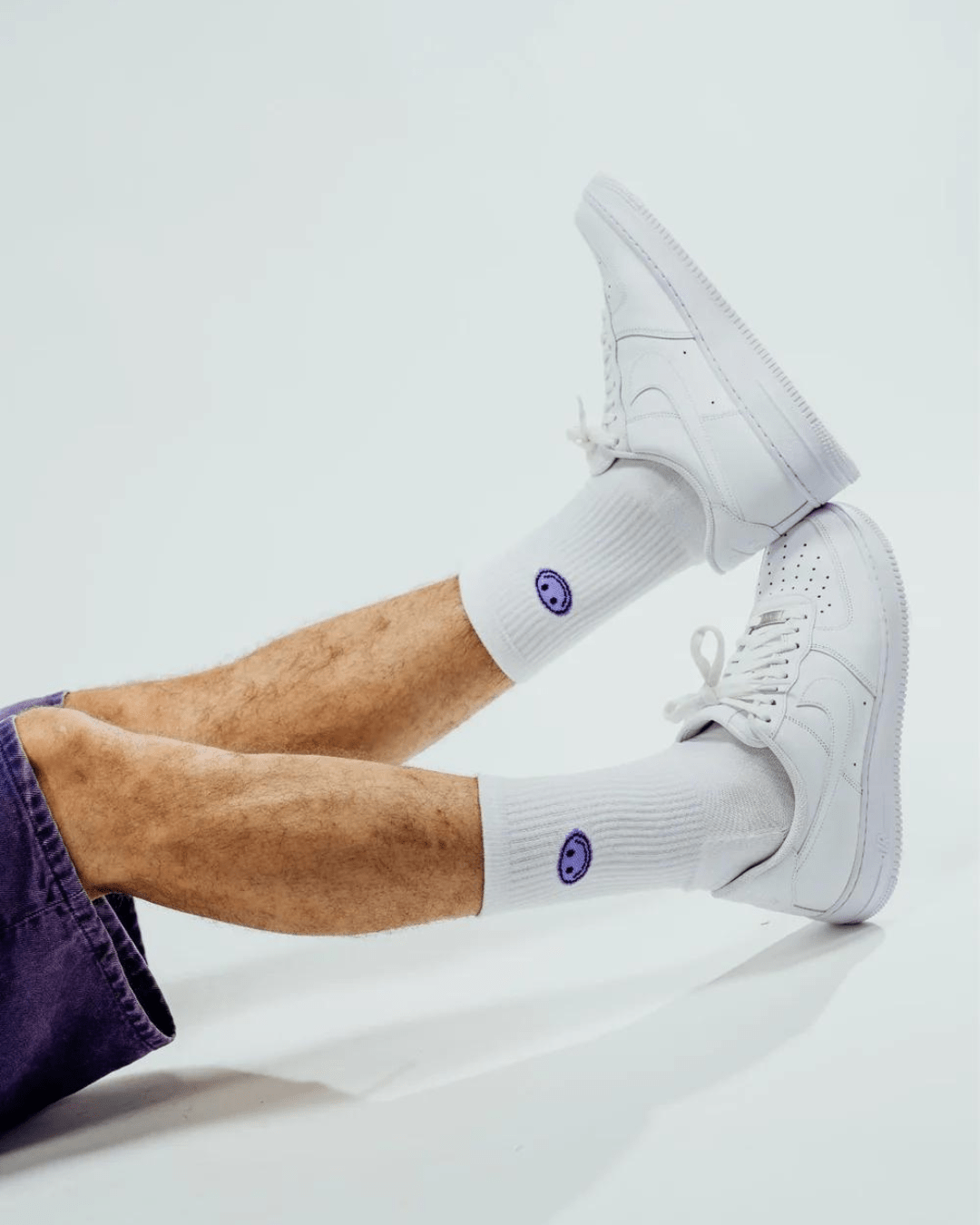 SMILEY LAVENDER Socken - NBDC