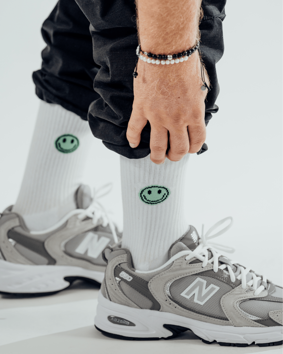 SMILEY MINTGRÜN Socken - NBDC