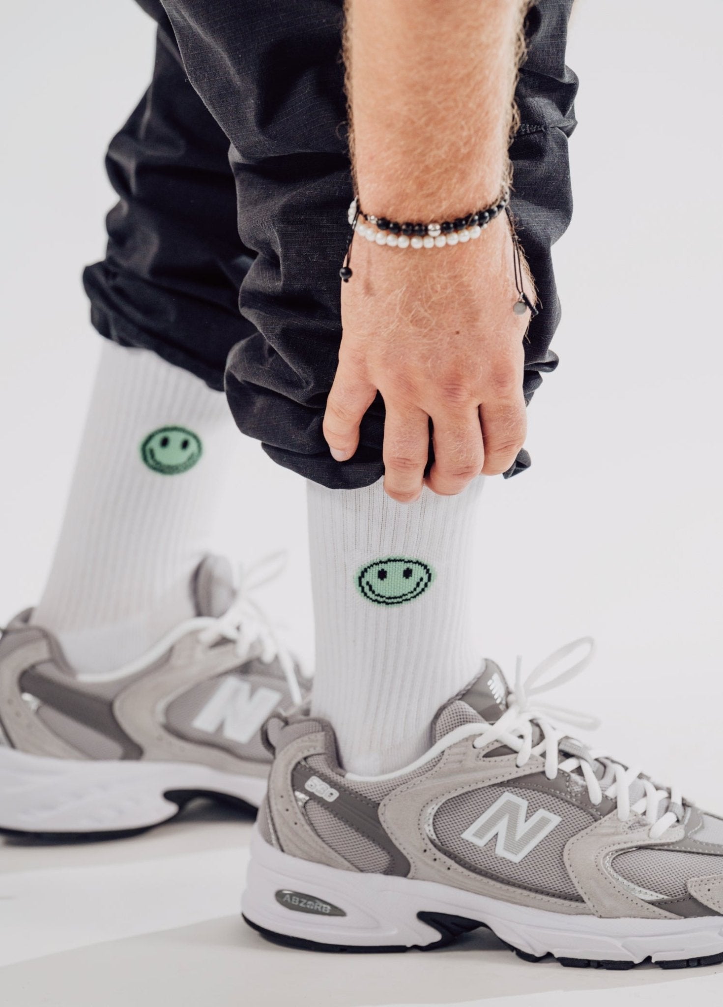 Smiley (pastel green) Socken - NBDC